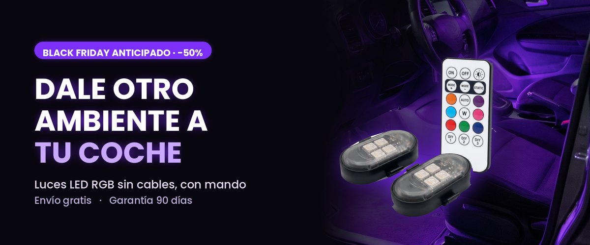 Luces LED de ambiente inalámbricas para coche Neonride