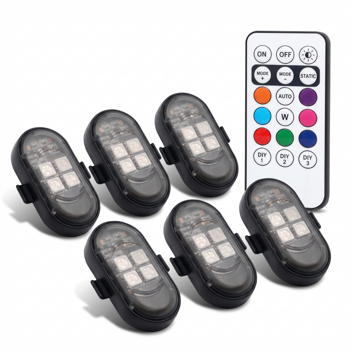 Luces LED de Ambiente para Coche sin Cables