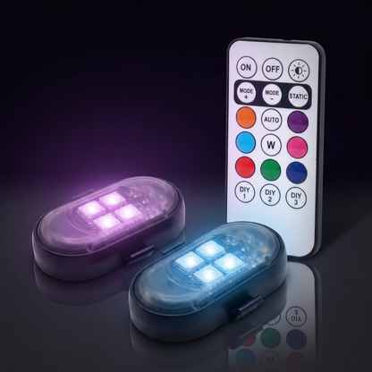Luces LED de Ambiente para Coche sin Cables