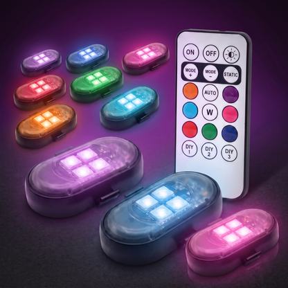 Luces LED de Ambiente para Coche sin Cables